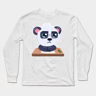 Panda study but sad Long Sleeve T-Shirt